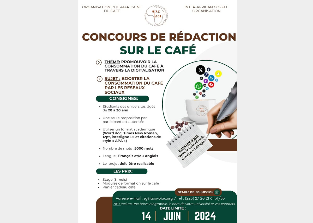 Concours – Promouvoir la consommation du café à travers la digitalisation